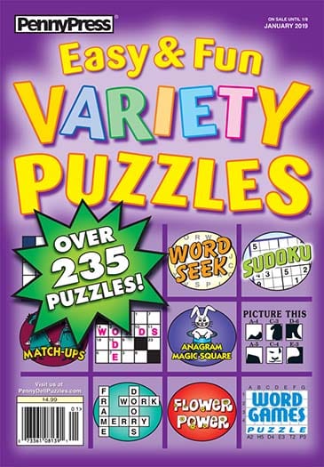Easy & Fun Variety Puzzles | Total Magazines