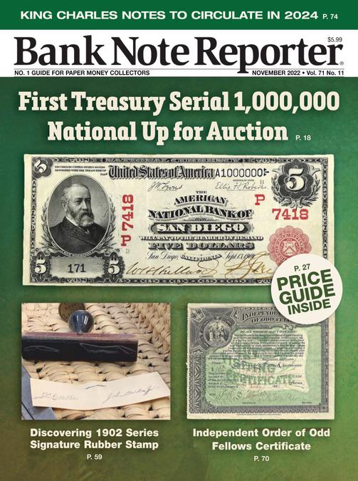 Bank Note Reporter