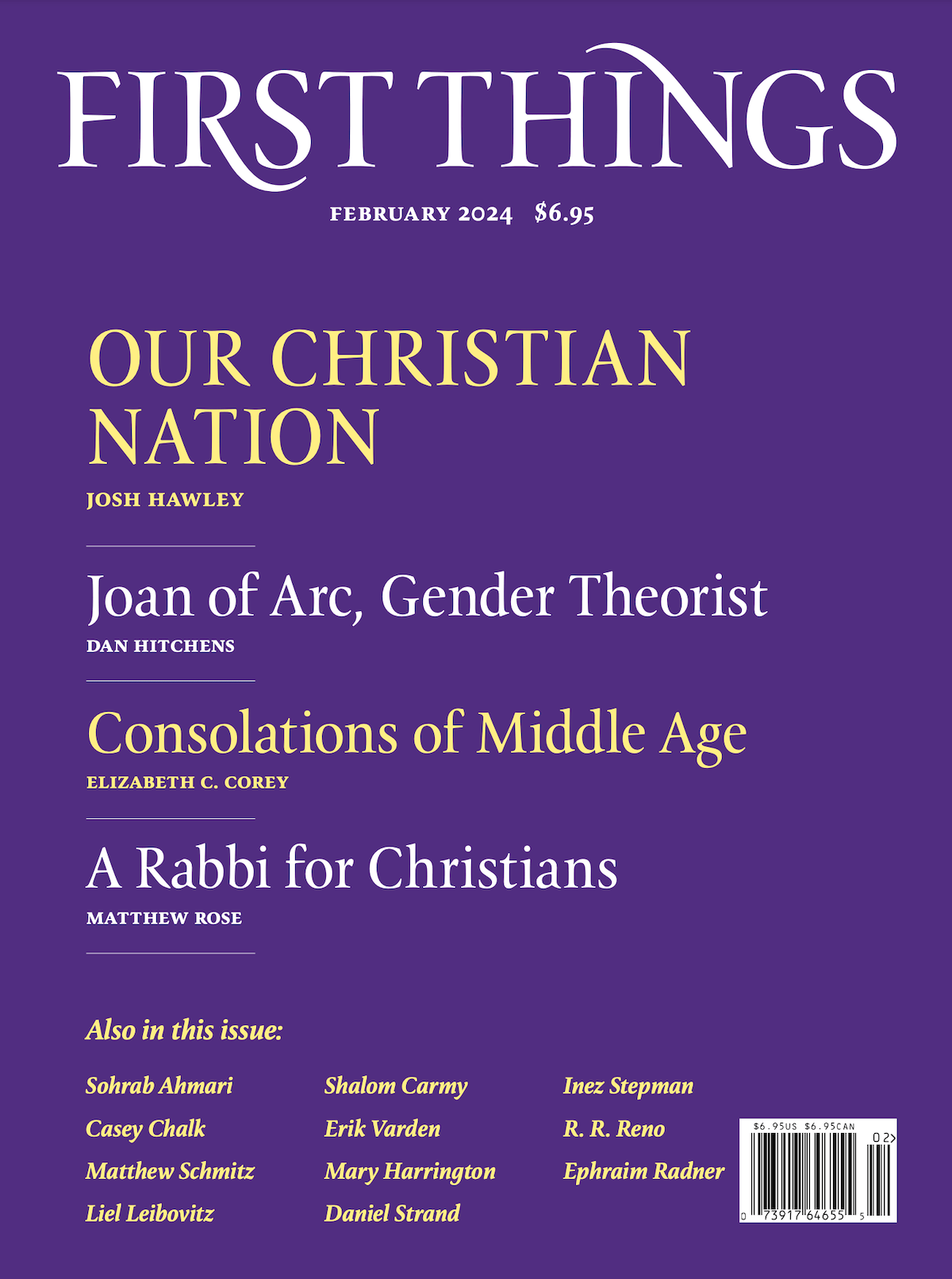 First Things Magazine Subscription