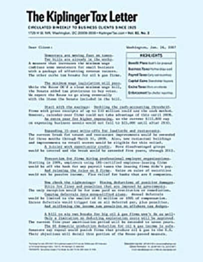 The Kiplinger Tax Letter | Total Magazines