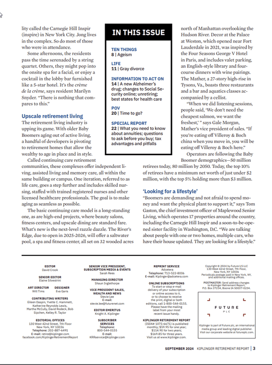 The Kiplinger Retirement Report | Total Magazines