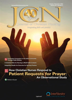 Journal Of Christian Nursing