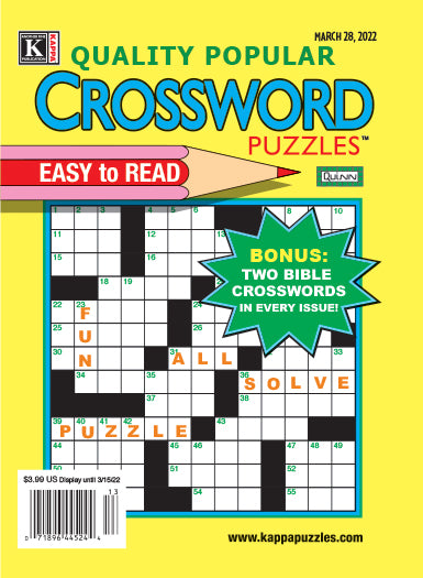 Quality Popular Crosswords