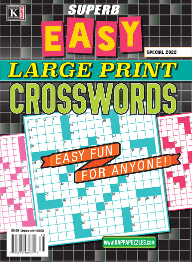 Superb Easy Large Print Crosswords