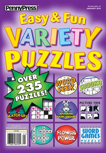 Easy & Fun Variety Puzzles