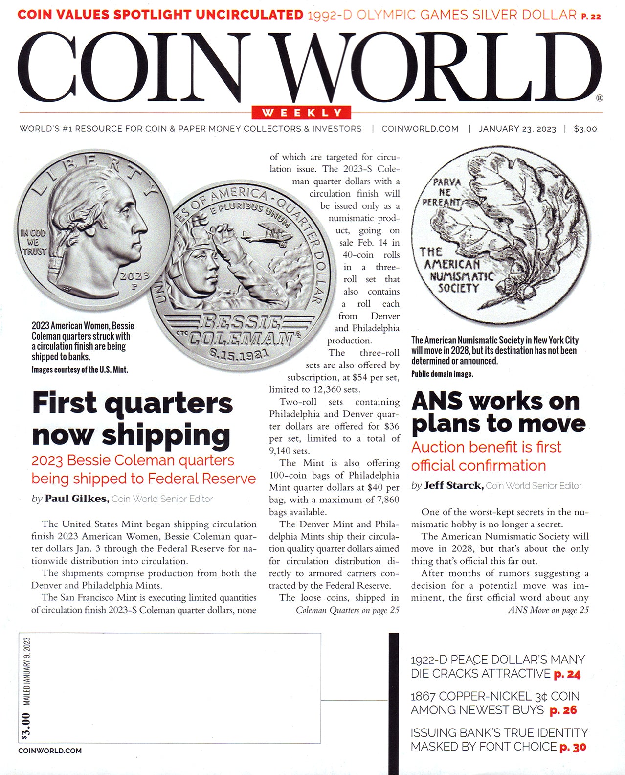 Coin World Weekly Magazine Subscription Total Magazines